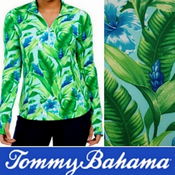 Tommy Bahama Jackets & Blazers - UPF 50 Tommy Bahama Golf & Tennis  1/3 Zip Popover Jacket, Quick Dry